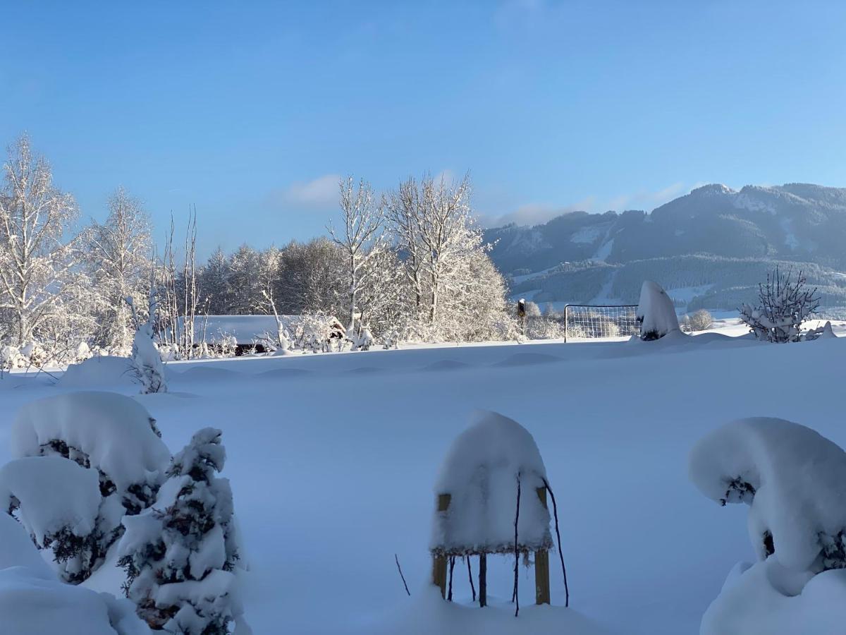 Ferienwohnung mit eigenem Garten und Bergblick Oy-Mittelberg Exterior foto